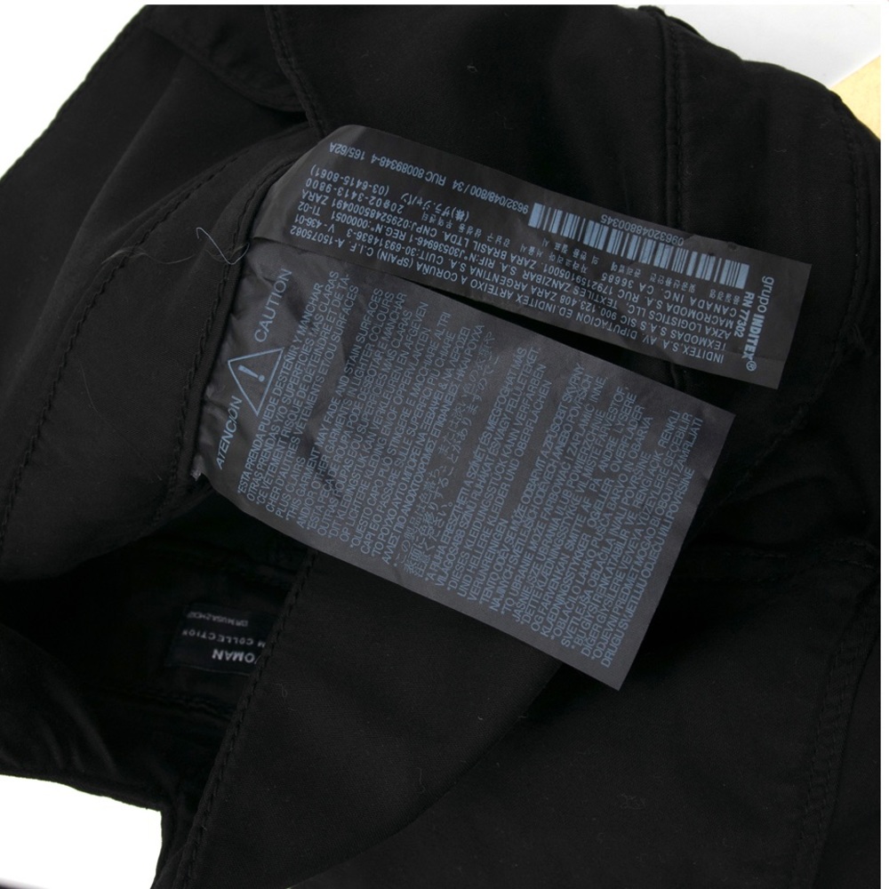 Zara High Waisted Black Trousers - Picture 5 of 7